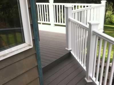 completed front deck